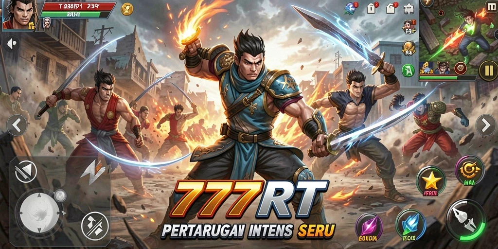 Tampilan menarik dari gameplay Fighting yang mendebarkan.