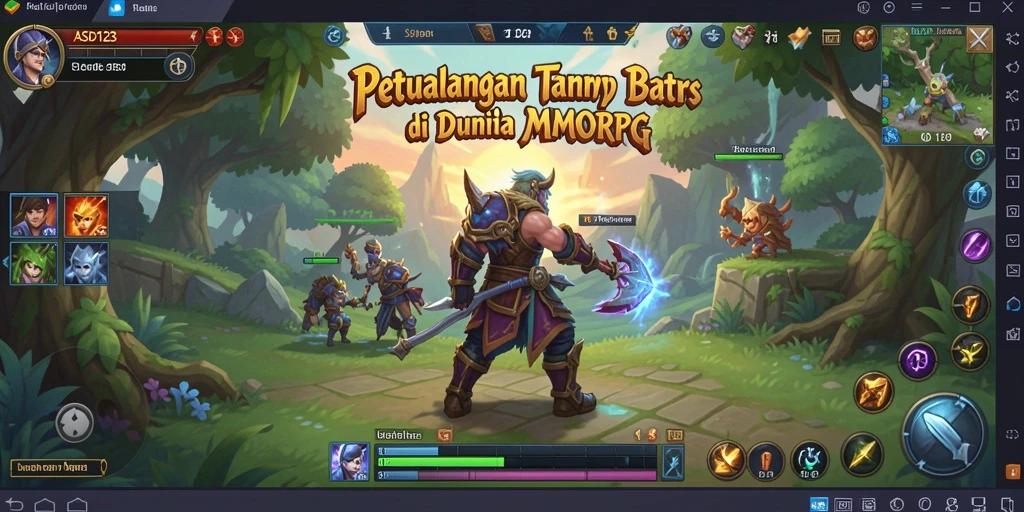 Tampilan gameplay menakjubkan di dunia MMORPG ASD123.