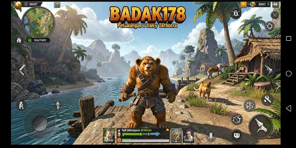Screenshot gameplay BADAK178 menunjukkan petualangan seru dalam dunia terbuka.