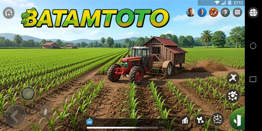 Tampilan gameplay yang menarik dan interaktif di dunia pertanian.