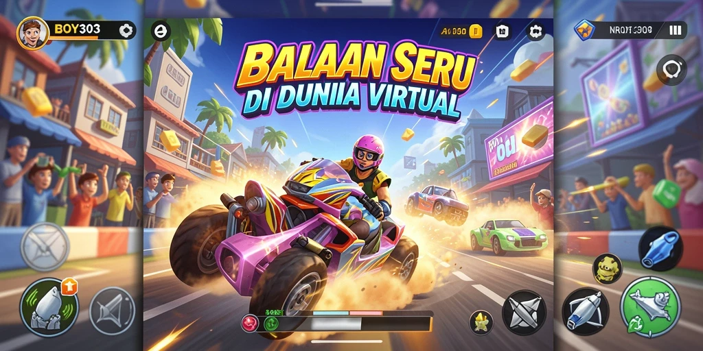Tampilan menakjubkan dari trek balapan di BOY303.