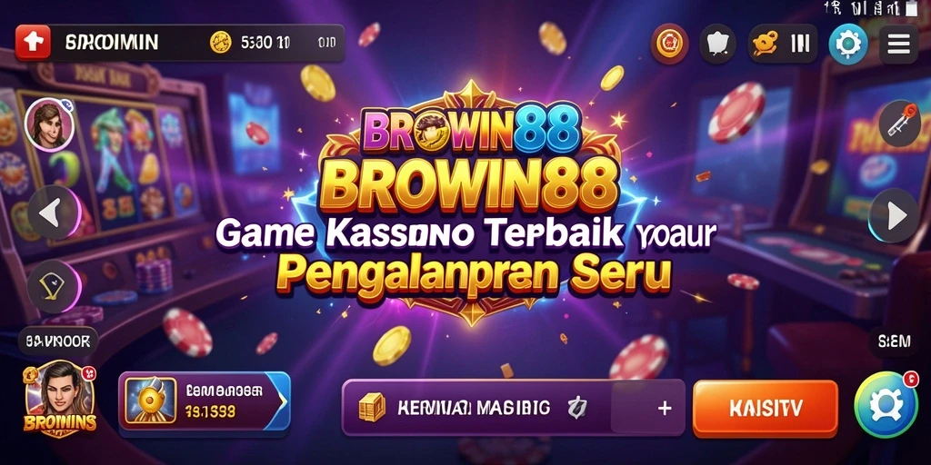 Tampilan menarik dari BROWIN88 yang menggambarkan gameplay Kasino yang menyenangkan.