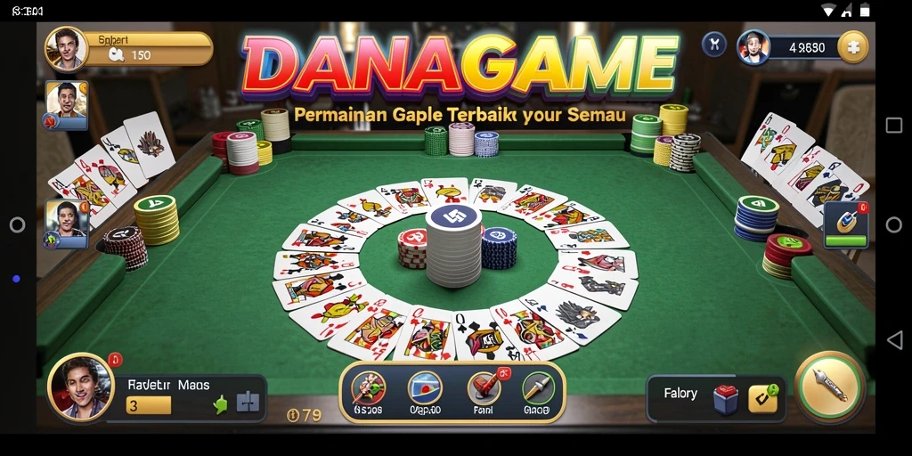 Tampilan gameplay Gaple yang seru dan interaktif.
