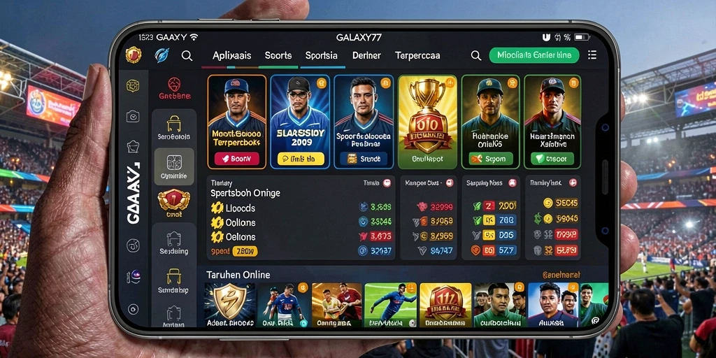 Tampilan menarik dari gameplay <strong>GALAXY77</strong> dalam fitur taruhan olahraga.