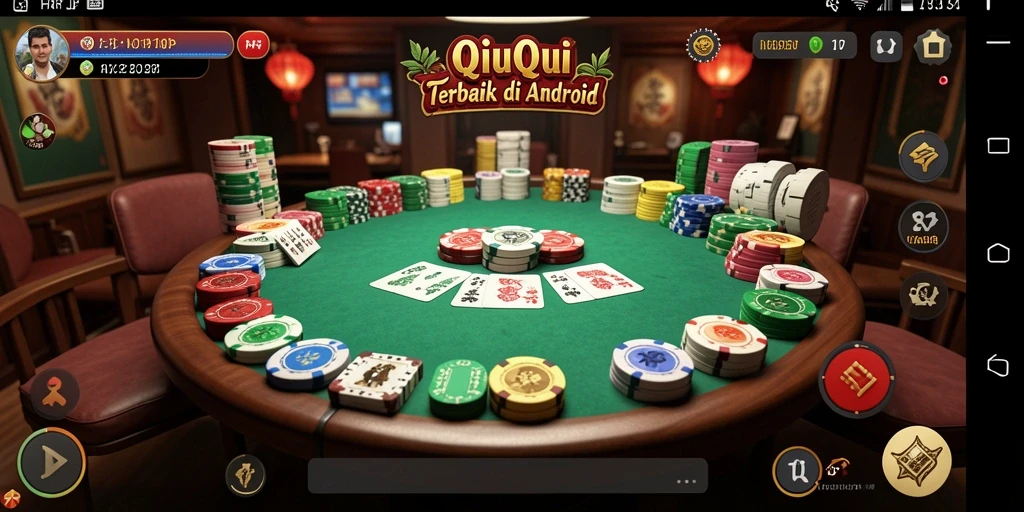 Tampilan gameplay QiuQiu yang seru dan mengasyikkan.