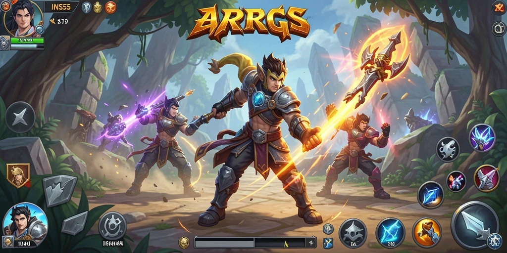 Tampilan menarik dari gameplay ARPG yang seru dan penuh aksi.