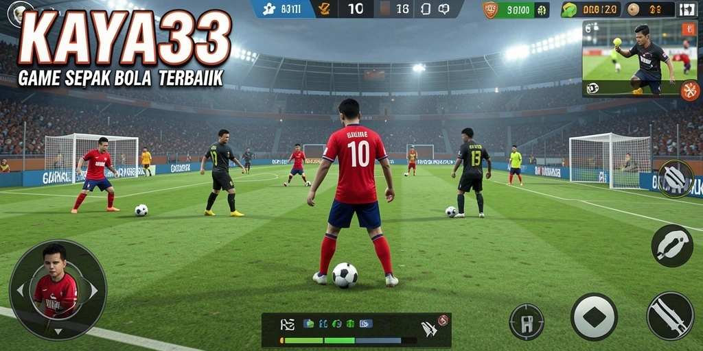 Tampilan gameplay KAYA33 yang memikat dalam pertandingan sepak bola.