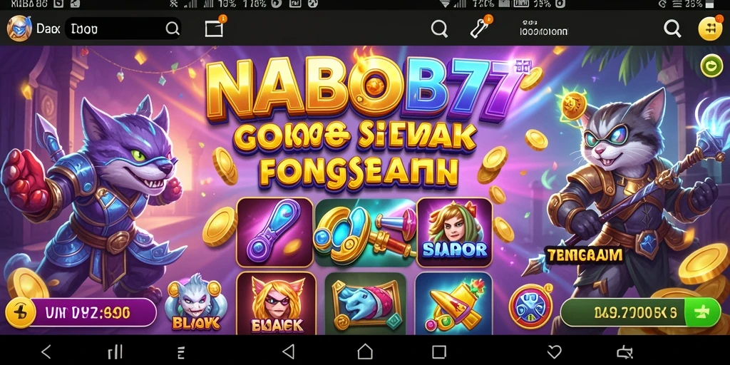 Screenshot utama gameplay NABOB77 dengan visual slot yang menarik.