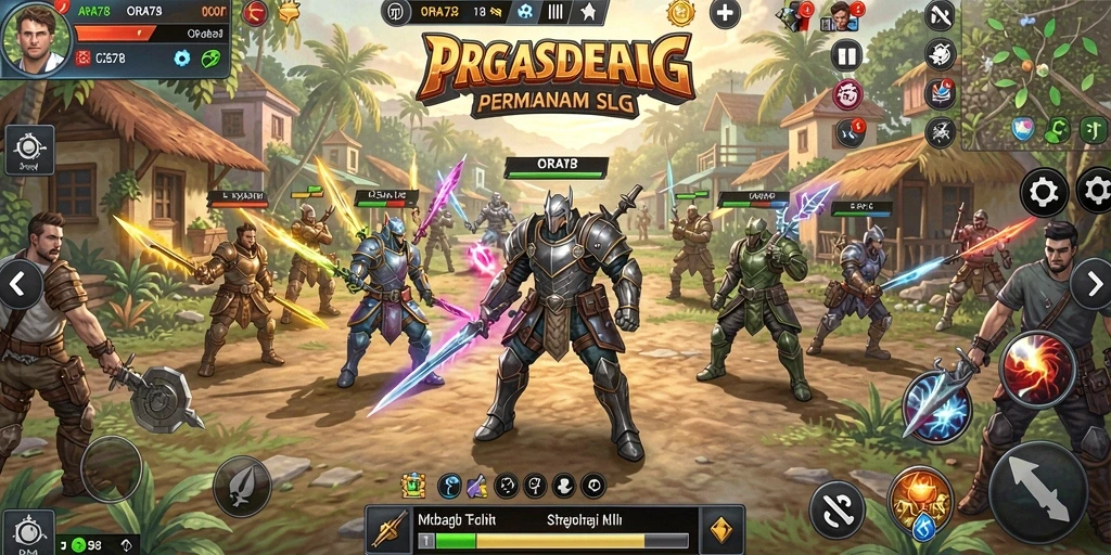 Tampilan menarik dari gameplay ORA78 yang penuh strategi.