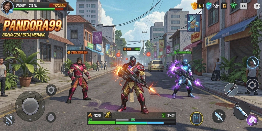 Tampilan gameplay menarik dari PANDORA99 dalam aksi strategi.