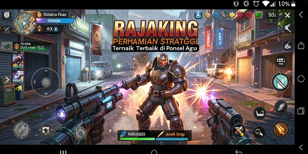 Tampilan gameplay menarik dari RAJAKING dengan strategi seru.
