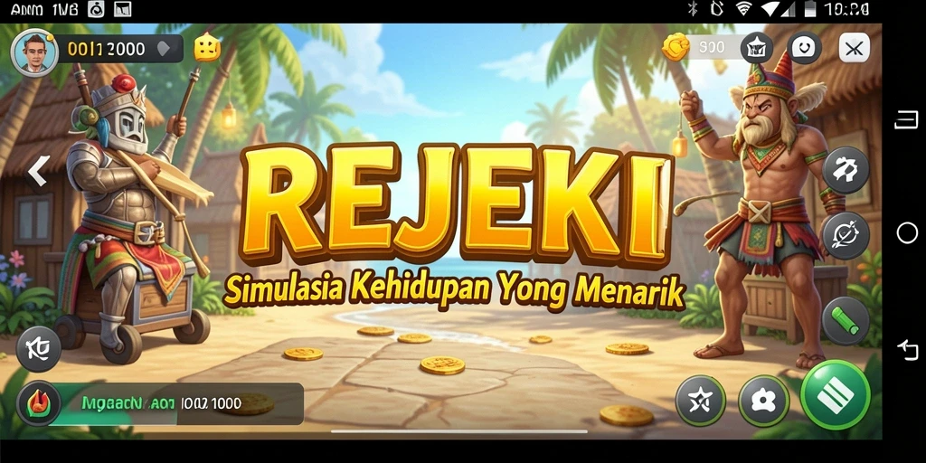 Tampilan gameplay REJEKI yang menawan dan interaktif.