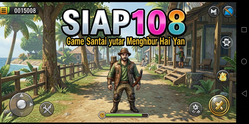 Screenshot SIAP108 menampilkan gameplay santai dan penuh warna.