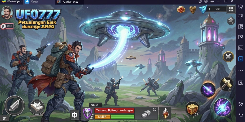 Tampilan gameplay <strong>UFO777</strong> yang mendebarkan dan penuh aksi dalam dunia ARPG.